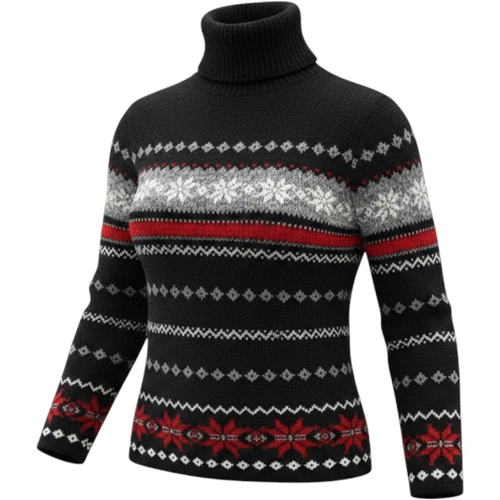 Vintage Private Eyes Women's Nordic Sweater Sz 3X